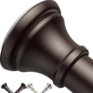 lot 13809 image: Oil Rubbed Bronze Tension Shower Curtain Rod �� Adjustable 18-79 Inches, Fits 20-78 Inch Spaces (Ideal for 72 Wide Bathrooms), Rust Resistance Adjustable Durable Spring No Drilling