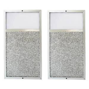 lot 13813 image: 2 Pcs R610027 Range Hood Grease Filter with Light Lens for Broan SR610027