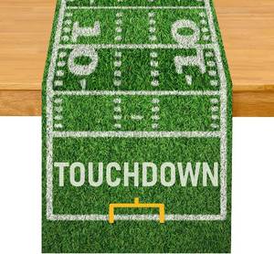 lot 8330 image: UEQIKI American Football Court Table Runner for Party Decorations 13x72 Inch