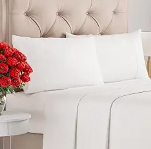 lot 2198 image: Cgk linens white bed linens Twin Size