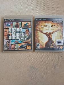 PlayStation 3 Games Lot: Grand Theft Auto V, God of War Ascension (2 games)