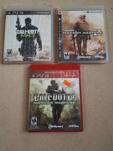 lot 8 image: Call of Duty Modern Warfare Series PS3 Games Lot 3 Titles MW2 MW3 COD4