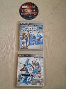 lot 9 image: PlayStation 3 Sports Games Lot NBA 2K12, Sports Champions, Madden NFL 13, Gran Turismo 5