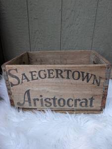 Saegertown Aristocrat Wooden Crate Saegertown Ginger Ale Co PA