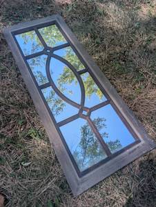 lot 2504 image: Mirror Window with Geometric Pattern Single Pane