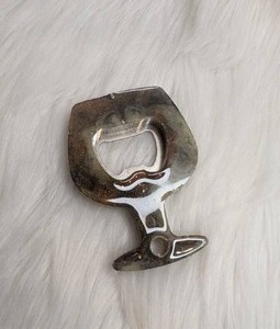 lot 3108 image: Handmade Resin Wine Shaped Bottle Opener- new