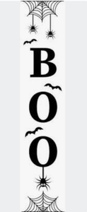 lot 4100 image: BOO Halloween Mini Metal Wall Sign - new