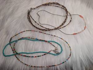 lot 4507 image: Beaded Necklaces Lot 5 Pieces Mixed Styles
