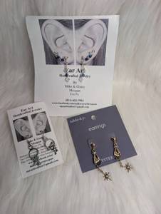 lot 4521 image: Handcrafted Earrings Pairs
