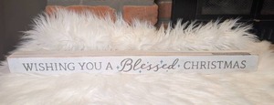 lot 5507 image: Blessed Christmas Photo &amp Card Holder- new