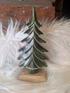lot 5608 image: Tree-Shaped Decorative Accent with Wood Base- new