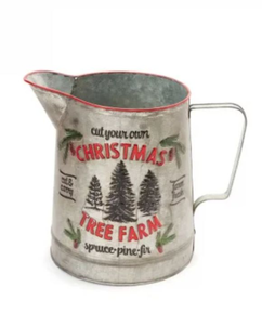 lot 5804 image: Cut Your Own Christmas Tree Farm Pitcher - new