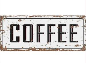 lot 4109 image: COFFEE Metal Sign-12x6 in-&nbspnew