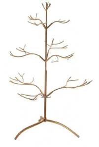 lot 2114 image: Metal Branch Display Stand Tree Form Jewelry Organizer -26 in