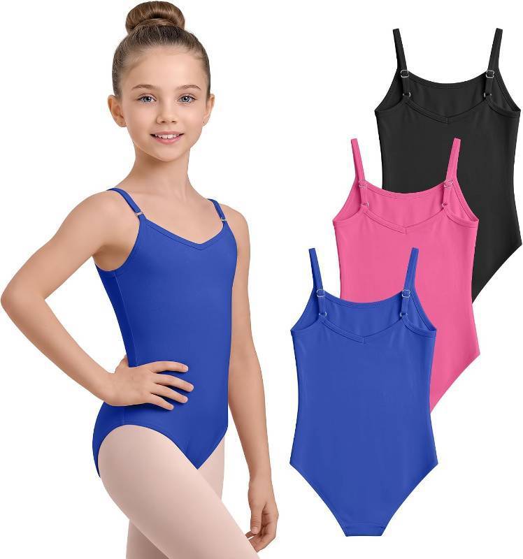 lot 48434 image: 3 Pack Girls Camisole Leotards Cotton SIZE 10-12 YEARS