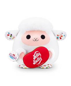 lot 34011 image: Snackles Zuru Large Lamb and Jelly Belly Soft Plush Toy - White - No Size