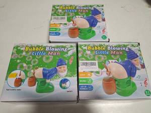 lot 34467 image: LOT OF 3 - Santa Bubble Butt Blower, Santa Claus Farting Bubble Machine Toy Gifts