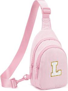 lot 34482 image: Viverte Gifts for 8 9 10 11 12 Year Old Girls Sling Bag Crossbody Bags Fanny Pack for Teen Girls Personalized Gifts for Women - LETTER IS M