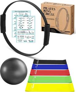 lot 34923 image: SUBCULTUREPICK Pilates Ring, Silicone Magic Pilates Rings, Lightweight & Durable Flexible Fitness Circle Exercise Equipment for Toning Arms, Thighs,Legs, Core,Yoga & Physical Therapy