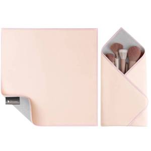 lot 34926 image: DUcare Self Adhesive Magic Makeup Bag, Portable Protective Cosmetic Pouch, Camera Lens Wrap Travel Organizer for Beauty Essentials, Gifts & Daily Use (Pink 13.5 Inch)