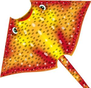 lot 34934 image: HONBO Ray Kite for Kids&Adults Large Kite for Beach,Easy to Fly Delta Kite Single Line, Kite Handle Include