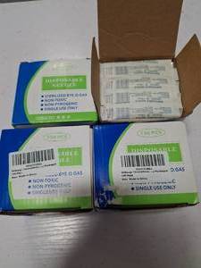 lot 34952 image: LOT OF FOUR - 20Gauge 1Inch(25mm) Luer Lock Needle Lab Supplies Industrial Dispensing Accessories, Individually Packaged 100 Pack