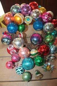 Vintage Ornament Wreath some damage