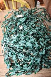 lot 4279 image: Green Christmas Lights untested