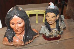 lot 4380 image: Native American Busts