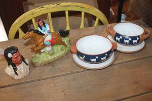 lot 4381 image: Native American Figurine and More
