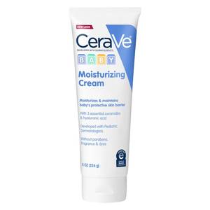 lot 29180 image: CeraVe Baby Cream, Moisturizer with Ceramides, Fragrance-Free, 8oz - Retail $12