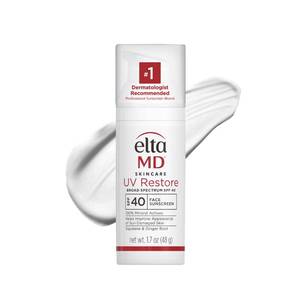 lot 29213 image: EltaMD UV Restore Untinted 100% Mineral Face Sunscreen, SPF 40, 1.7 oz - Retail $48