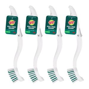 lot 29219 image: Scotch-Brite Pot & Pan Brush, 4 Pack - Retail $15