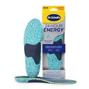 lot 29221 image: Dr. Scholls 24-Hour Energy Multipurpose Insoles, Returns Energy with Every Step, Relieves Foot Pressure & Tired Achy Feet, Memory Foam & Gel Shoe Inserts for Women, Womens Shoe Size 6-10, 1 Pair - Retail $20