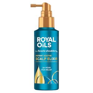 lot 29229 image: Head & Shoulders Royal Oils Instant Soothe Scalp Elixir, 4.2 fl oz, No-Rinse Scalp Relief for Textured Hair - Retail $14
