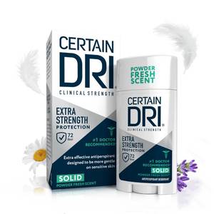 lot 29239 image: Certain Dri Extra Strength, Powder Fresh Scent, 1.7 oz - Retail $9