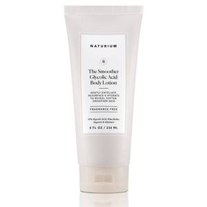 lot 29245 image: Naturium The Smoother Glycolic Acid Body Lotion, Resurfacing & Exfoliating Treatment, with 10% Glycolic Acid, 8 oz - Retail $18