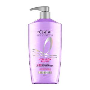 lot 29254 image: LOreal Paris Elvive Hyaluron Plump Hydrating Conditioner for Dehydrated, Dry Hair Infused with Hyaluronic Acid Care Complex, Paraben-Free, 26.5 Fl Oz - Retail $10