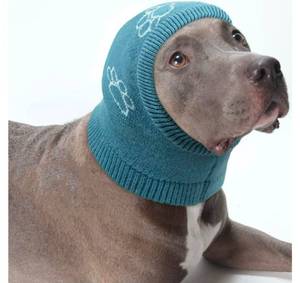 lot 652 image: Nanaki Dog Hats Dog Calming Hoodie Dog Ear Covers Dog Head Cover Dog Ear Protector Hematomas Ear Wraps for Dogs No Shake Ear Wrap Dog Dog Ear Muffs Noise Protection, Fireworks, Grooming, Thunderstorm Medium - Retail $0