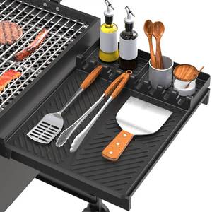 lot 675 image: Silicone Grill Mat Compatible with Blackstone, Black - Retail $15