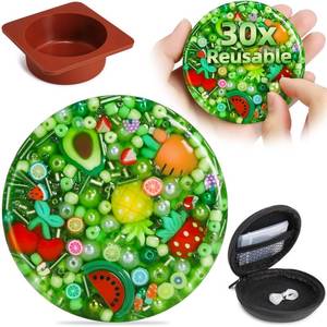 lot 685 image: Reusable Picky Fidget Pad with Mold, Portable Picking Pad Up to 30 Reuses - Retail $20