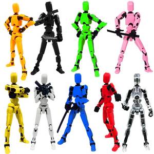 lot 687 image: 2026 New Assembly Completed-Titan 13 Action Figure,Dummy Robot 13 Action Figures Set,3D Printed Multi-Jointed Action Figures,Nova 13 Action Figure for Collectors Desktop Decorations (9pcs) - Retail $31