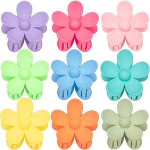 lot 691 image: SEVEN PIECES Flower Hair Clips for Women - 7 PCS Matte Claw Clips With Strong Hold for Thick and Thin Hair - Non Slip, 7 Styles - Retail $9