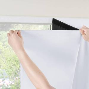 lot 734 image: RYB HOME 100% Blackout Curtains No Drill Adhesive for Bedroom with Tie Back - Retail $16