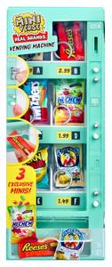 lot 749 image: VENDING MACHINE ONLY NO MINI FOODS MGAs Miniverse Real Brands Vending Machine (Teal), Interactive Display & Storage Playset with Exclusive Mini Food Brands, Refillable, Collectible Miniatures, Ages 8 - Retail $30