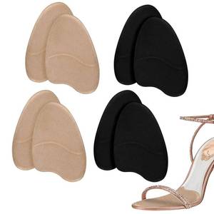 lot 783 image: 4 Pairs Forefoot Cushion Inserts for Women Shoes,Non-Sliding Insole Pads for Open Toe Heel Pads Inserts for Too Big Shoe,No Slip Heel Grips Liners Pads for Loose Shoe,Ball of Foot Cushions - Retail $8