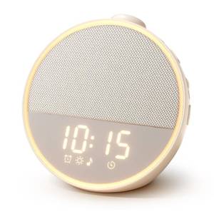 lot 801 image: Narelu Sound Machine, Alarm Clock, Night Light, Screen-Free Sleep Routine - Retail $40