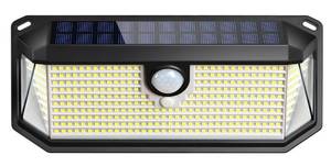 lot 805 image: Brightever Solar Outdoor Lights, 4000LM 388 LEDs Motion Sensor Solar Powered Outdoor Light, IP65 Waterproof Exterior Flood Security Lights with 270° Wide Angle & 3 Modes for Patio Garage, 1 Pack - Retail $30