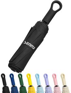 lot 816 image: Seniny Umbrellas for Rain with Ring Buckle - Travel Umbrella Compact for Backpack, Car, Walking, Automatic UV Umbrella for Sun Protection, Small Portable & Folding Umbrellas for Windproof, Women Kids - Retail $10