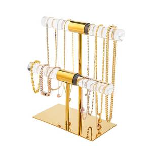 lot 832 image: CHANJEYION Display Stand Acrylic Jewelry Towers - Retail $32